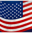 wavy american flag background vector image