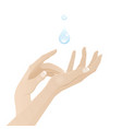 female hands care and hygiene vector image vector image