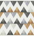 retro zigzag geometric seamless pattern vector image