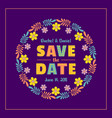 save date card template vector image