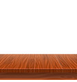 empty wooden table for product placement vector image