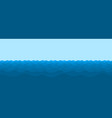 seascape with blue wave vector image