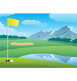 golf course vector image