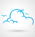 blue sky icon vector image