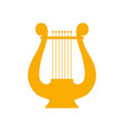 icon lyre a stringed musical instrument art vector image