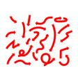 red arrow icon indicating different direction vector image vector image
