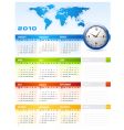calendar 2010 vector image vector image