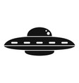 Alien spaceship icon simple style Royalty Free Vector Image