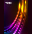 abstract background with shiny luminous lines vector image