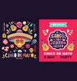 cinco de mayo fiesta vector image vector image