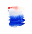 red blue watercolor stain 1 vector image vector image