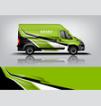 van wrap design sticker and decal vector image