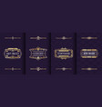 art deco ornament invitation card mockup vector image