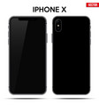 new model iphone x vector image