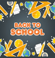 back to school welcome education vector image vector image