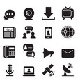 communication technology icons vector image