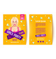 girls party in nightclub vector image