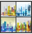 modern city life abstract background design vector image