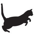 cat silhouette vector image