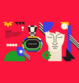 fashion poster in the youth style consists vector image