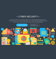 online communication security computer protection vector image