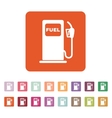 gas station icon gasoline and diesel fuel vector image