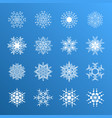 Snowflake icons snow symbol Royalty Free Vector Image