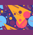 80s geometric seamless pattern with memphis vector image vector image
