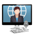 computer news concept vector image vector image