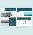 creative presentation templates with editable vector image vector image