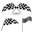 set of checkered flags vector image