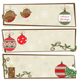 christmas snowflake banners vector image
