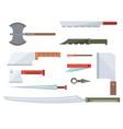 knifes cooking chef meal kitchen utensil lunch vector image vector image