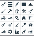 set of simple architecture vector image