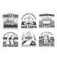 world environment day save earth nature icons vector image vector image