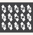 arrow concept icons vector image vector image
