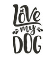 trendy doodle style dogs silhouette vector image vector image
