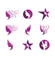 woman face silhouette vector image vector image